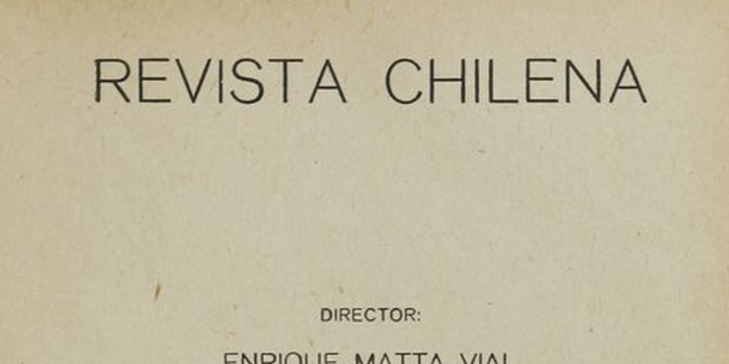 Revista chilena : tomo III, número 11, 1918