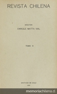 Revista chilena : tomo III, número 12, 1918