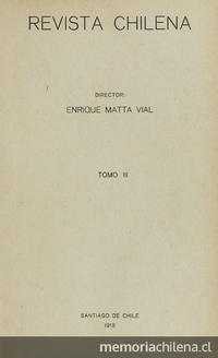 Revista chilena : tomo III, número 12, 1918