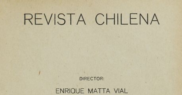 Revista chilena : tomo III, número 12, 1918