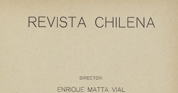 Revista chilena : tomo IV, número 13, 1918