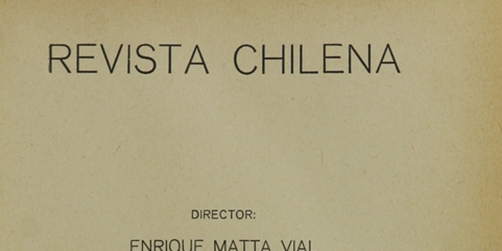 Revista chilena : número 16