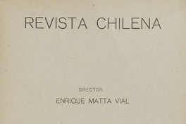 Revista chilena: tomo VIII, número 21, mayo de 1919