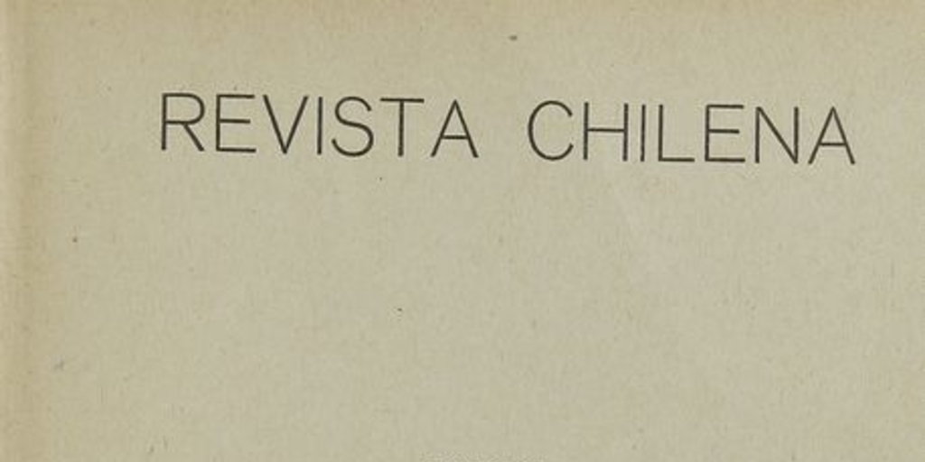 Revista chilena: tomo VIII, número 25, 1919