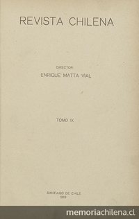 Revista Chilena. Año 3, número 26, octubre de 1919