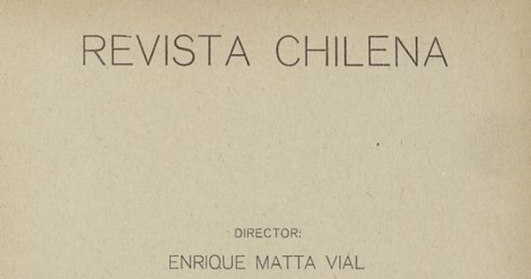 Revista chilena: tomo X, número 34, agosto de 1920