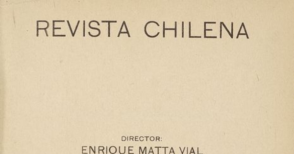 Revista chilena: tomo XI, número 36, 1920