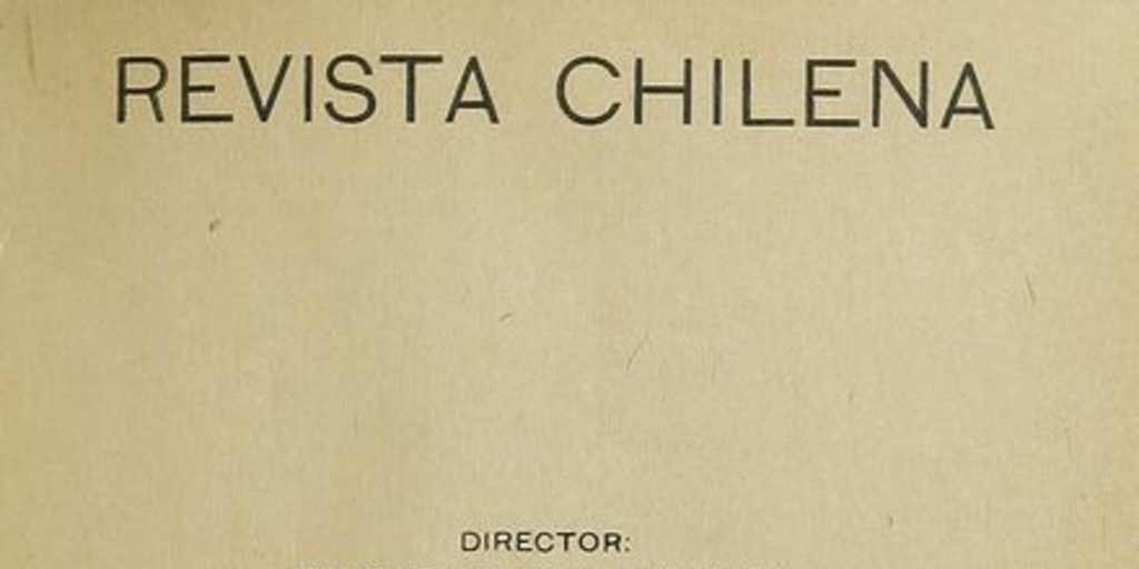 Revista chilena: tomo XI, número 38, diciembre de 1920