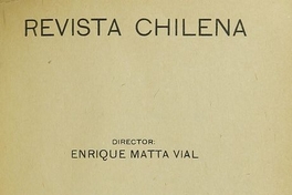 Revista chilena: tomo XI, número 39, 1920