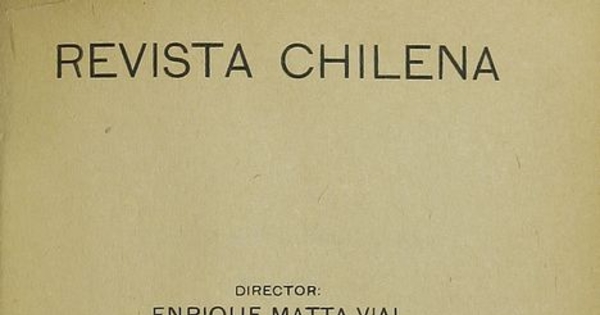 Revista chilena: tomo XI, número 40, 1920