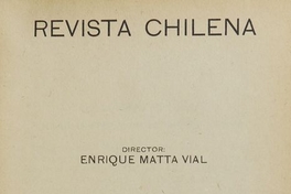 Revista chilena: tomo XII, número 41, mayo de 1921