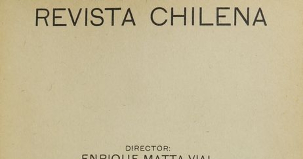 Revista chilena: tomo XII, número 42, 1921