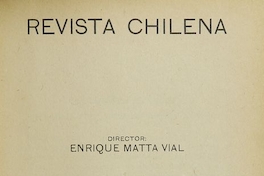 Revista chilena: tomo XII, número 44, 1921