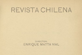 Revista Chilena. Año 4, número 46, octubre de 1921