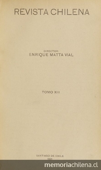 Revista Chilena. Año 4, número 47, noviembre de 1921