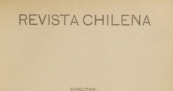 Revista Chilena. Año 4, número 49, marzo de 1922