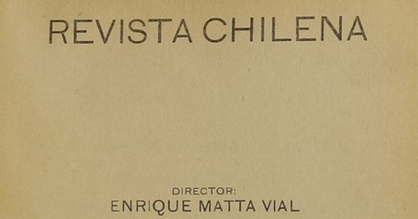 Revista Chilena. Año 4, número 50, abril de 1922