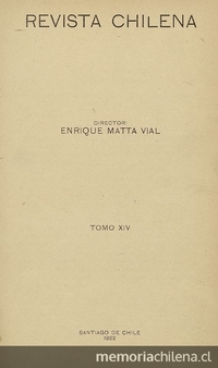 Revista Chilena. Año 4, número 51, mayo de 1922