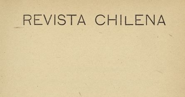 Revista chilena: tomo XIV, número 53, julio de 1922