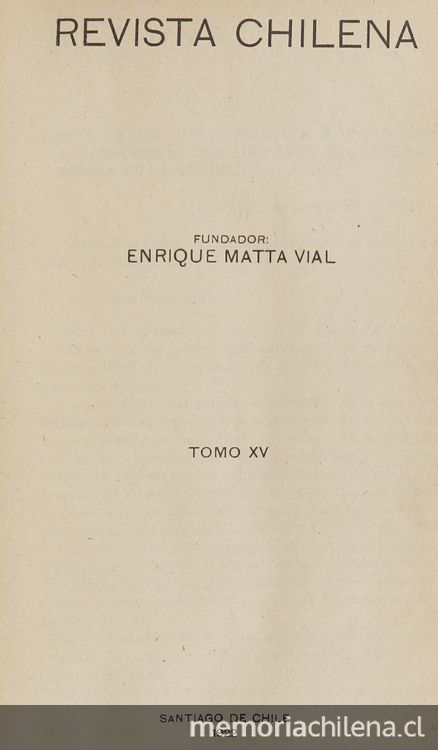 Revista chilena: año 15, número 57, noviembre de 1922