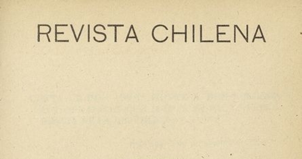 Revista Chilena. Año 4, número 59-60, marzo-abril de 1923