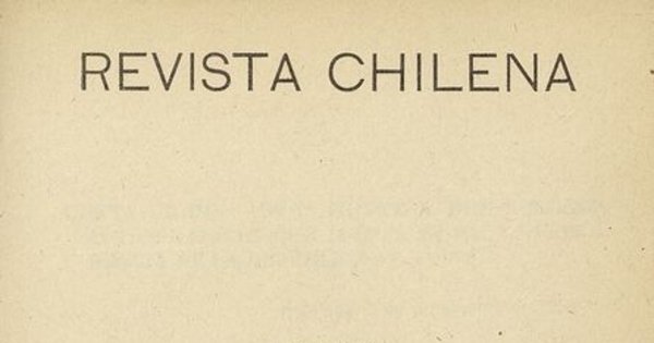 Revista Chilena. Año 4, número 59-60, marzo-abril de 1923