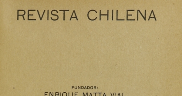 Revista Chilena. Año 7, número 66-67, octubre-noviembre de 1923