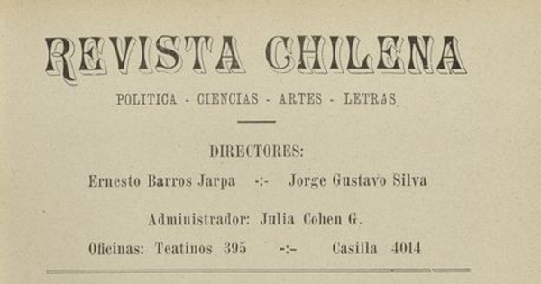 Revista chilena: año 8, número 72, diciembre de 1925