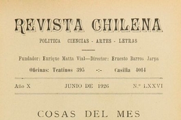 Revista chilena: año 10, número 76, junio de 1926