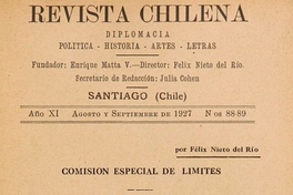 Revista chilena: año 11, números 88-89, agosto-septiembre de 1927