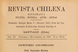 Revista chilena: año 11, números 90-91, octubre-noviembre de 1927