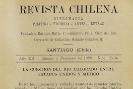 Revista Chilena. Año 12, número 93-94, enero-febrero de 1928