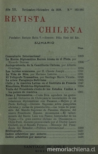 Revista chilena: año 12, números 103-104, noviembre-diciembre de 1928