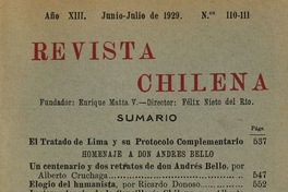 Revista chilena: año 13, números 110-111, junio-julio de 1929