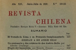 Revista chilena: año 13, números 110-111, junio-julio de 1929