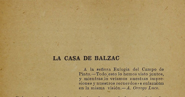 La casa de Balzac