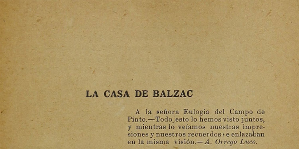 La casa de Balzac