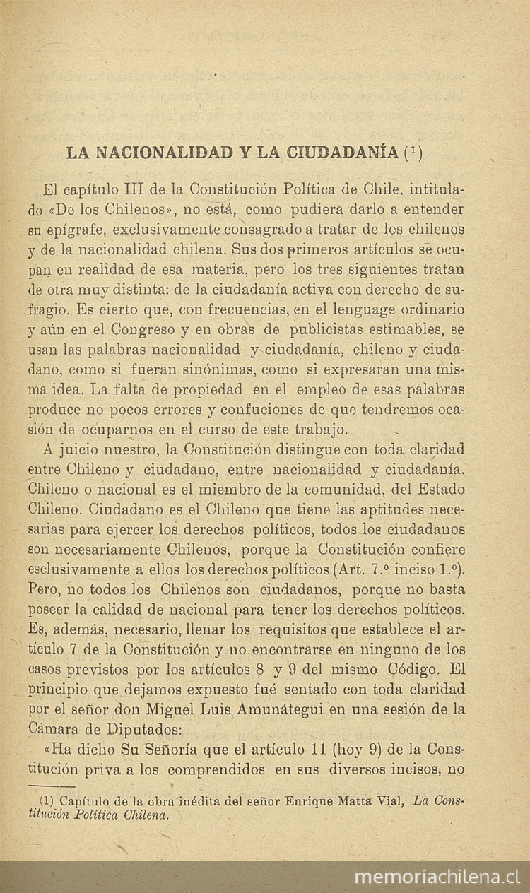 La nacionalidad y la ciudadanía