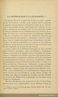 La nacionalidad y la ciudadanía