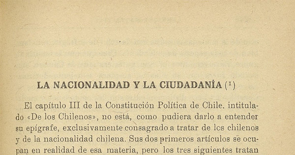 La nacionalidad y la ciudadanía