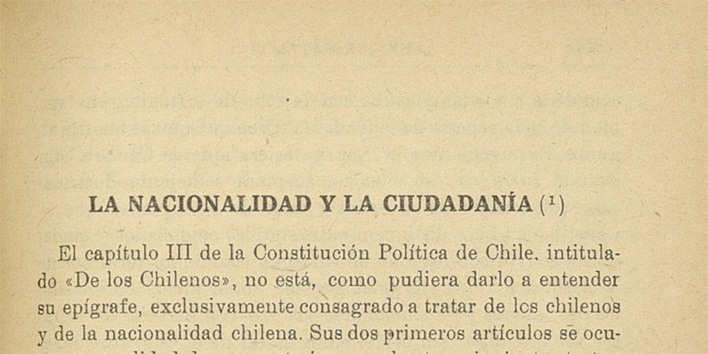 La nacionalidad y la ciudadanía