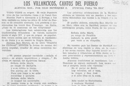 Los villancicos, cantos del pueblo