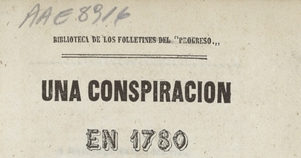 Una conspiración en 1780