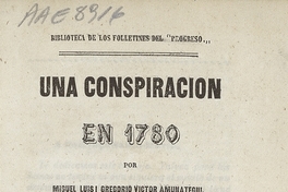 Una conspiración en 1780