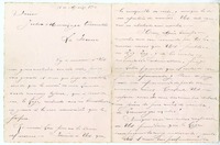 [Carta] [1914] marzo 15, Santiago, Chile [a] Julio Munizaga  [manuscrito] María Monvel.