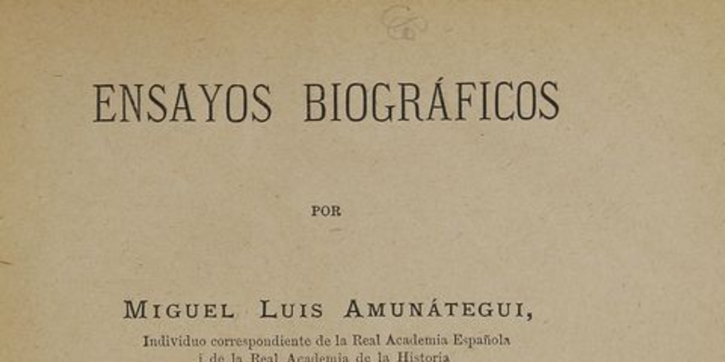 Ensayos biográficos: tomo 3