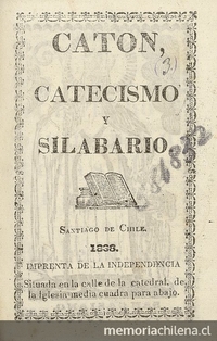 Caton, catecismo y silabario