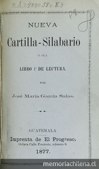 Nueva cartilla-silabario, o sea, libro 1º de lectura