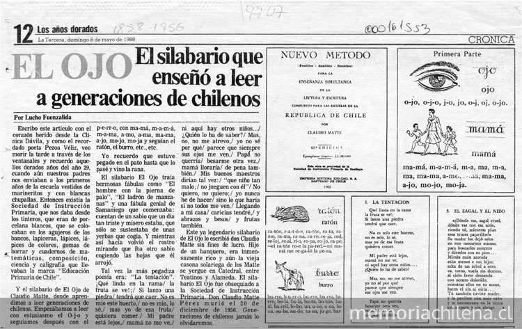 El ojo, el silabario que enseñó a leer a generaciones de chilenos