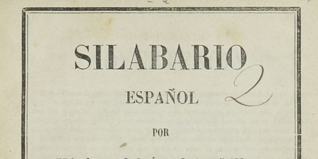 Silabario español